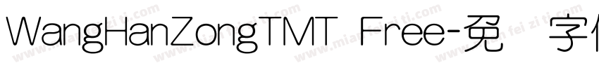 WangHanZongTMT Free字体转换